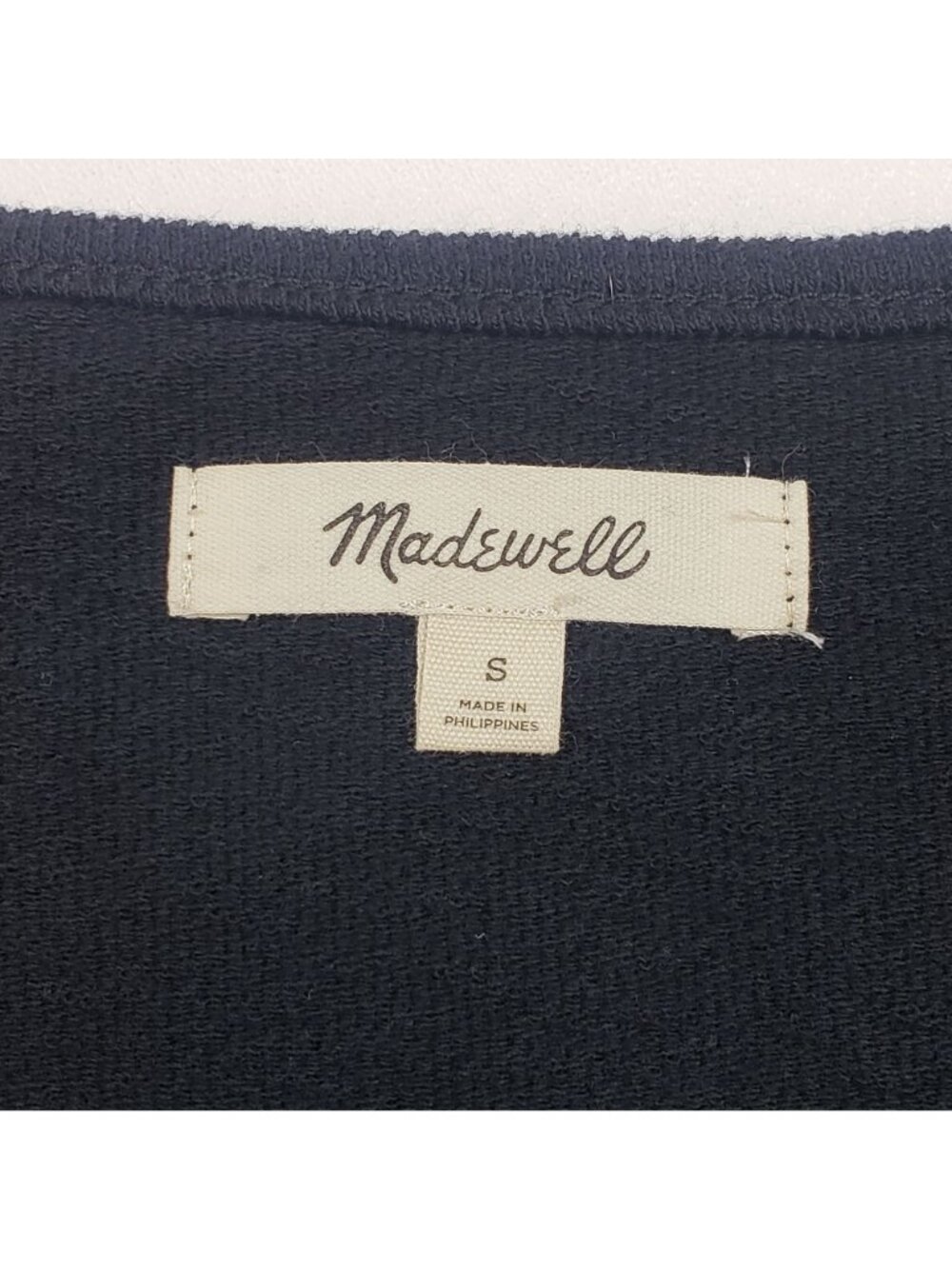 Madewell Knit Tank Midi Dress Women’s Small True Black Mixed Media Cotton EUC - Picture 3 of 16